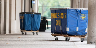 Pitt Arrival move-in carts.
